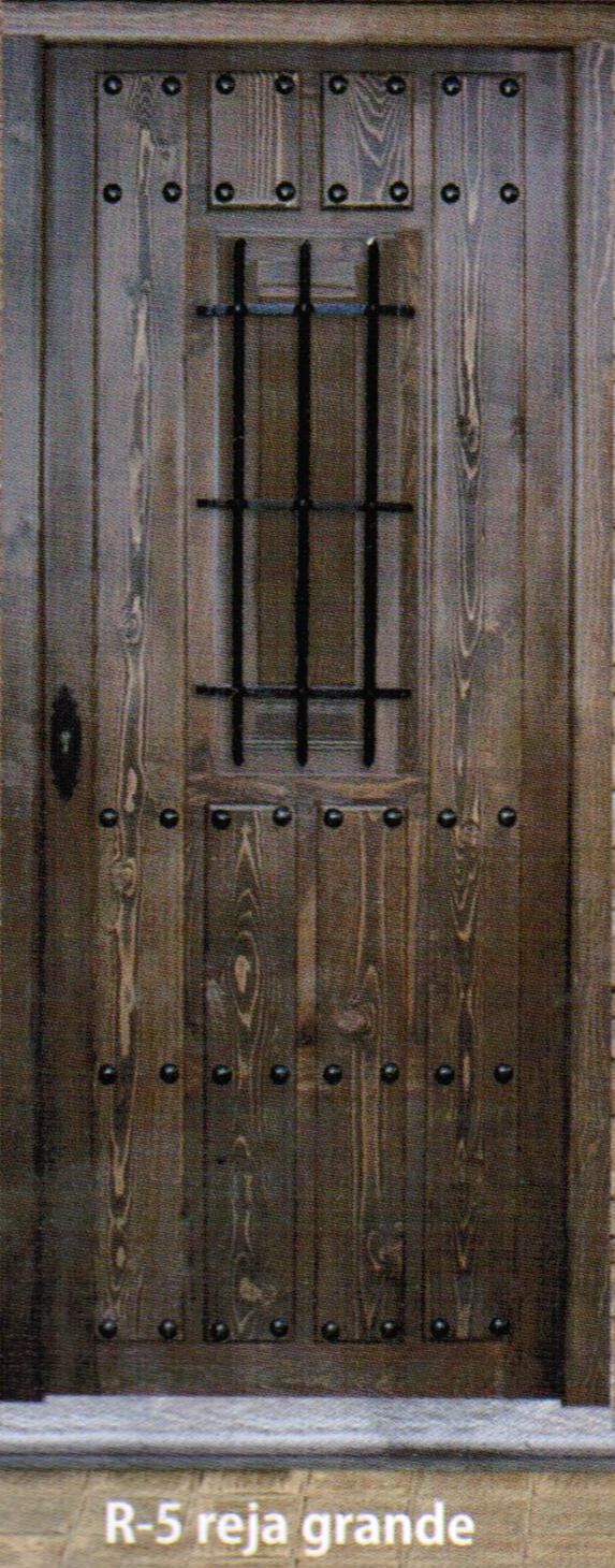 Puertas rústicas de madera Modelo R-2